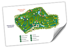 Plan du golf les Dunes Agadir